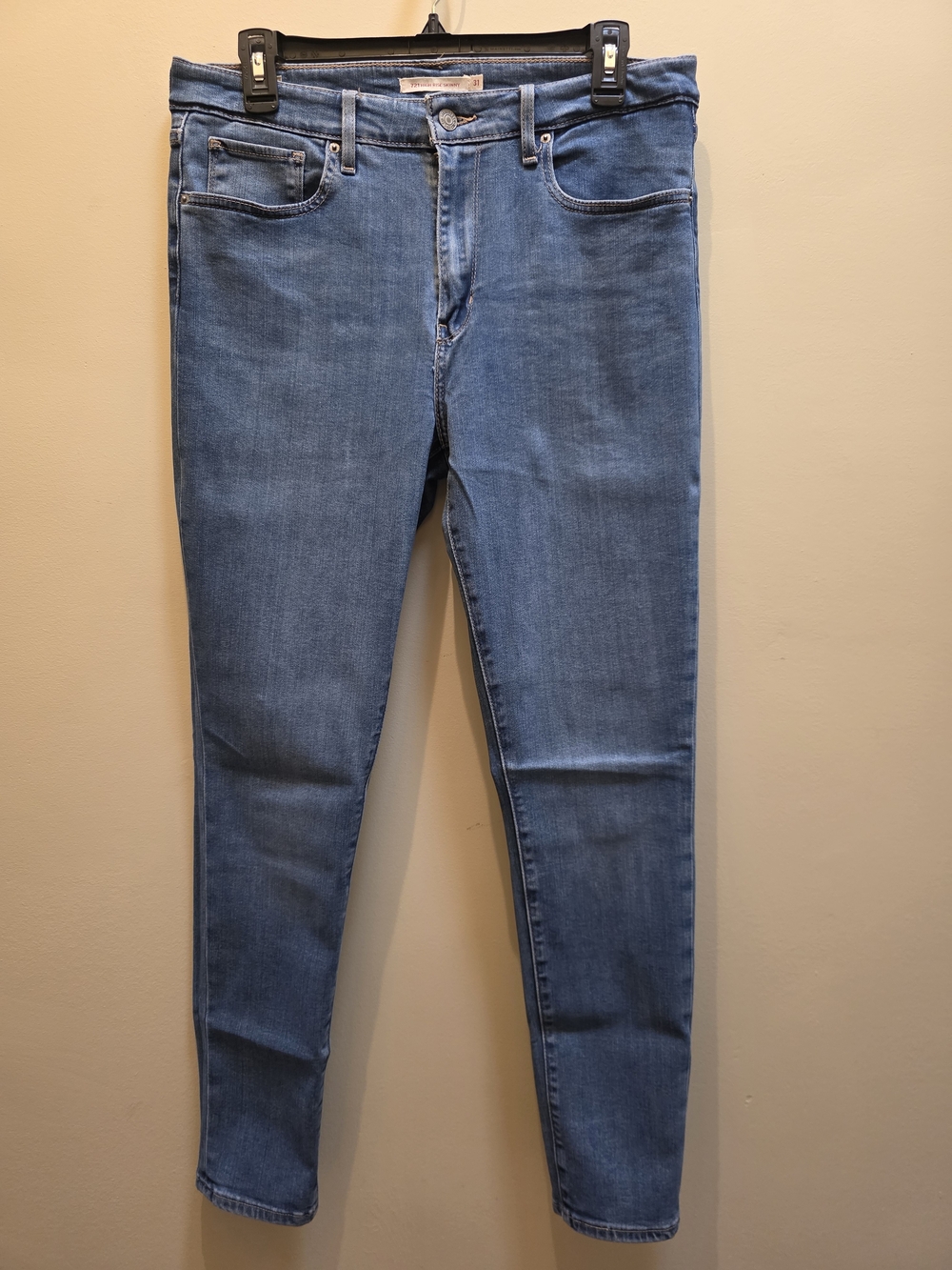 Levi's Premium Women's 721 High Rise Skinny Jeans Light Wash Size 31x30